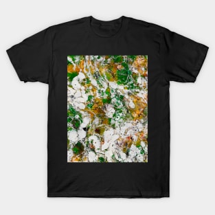 Abstract marble texture fluid art design T-Shirt